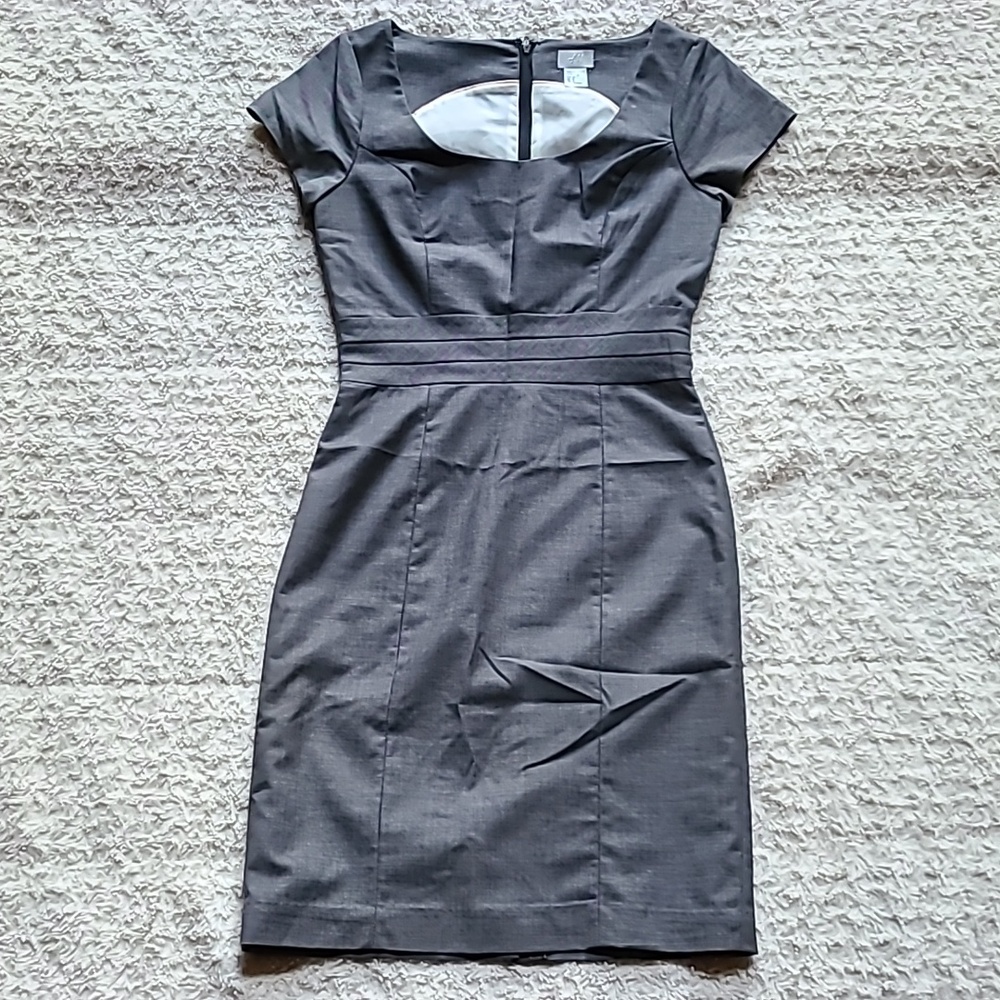 H&M sheath dress, dark gray, size 4